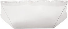 MSA V-Gard 10115836 Contoured Visor, Clear, Polycarbonate, 8 in H x 17 in W x 0.04 in THK Visor, For Use With MSA V-Gard Frames and Headgears, ANSI/ISEA Z87.1-2010, CSA Z94.3, EN 166 (2C-1.2 MSA 1B), AS/NZS 1337