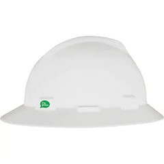 MSA V-Gard 10160923 Cap Style Hard Hat, 6-1/2 Fits Mini Hat, 8 Fits Max Hat, HDPE, 4-Point Fas-Trac III Suspension, ANSI Electrical Class Rating: Class E, ANSI Impact Rating: Type I, Ratchet Adjustment
