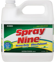 Spray Nine C26804 Heavy Duty Cleaner/Degreaser/Disinfectant, 4 L Jug, Liquid Form, Clear