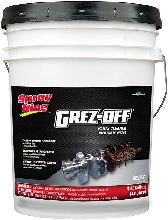 Spray Nine Grez-Off C12520 Heavy Duty Degreaser, 5 gal Pail, Citrus Odor/Scent, Orange, Liquid Form